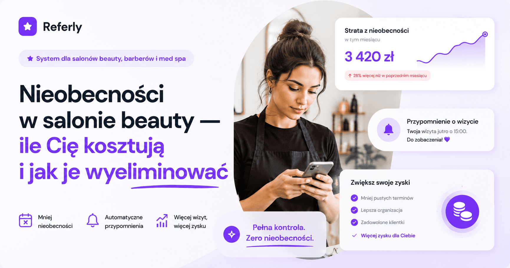 Nieobecności w salonie beauty — ile Cię kosztują i jak je wyeliminować